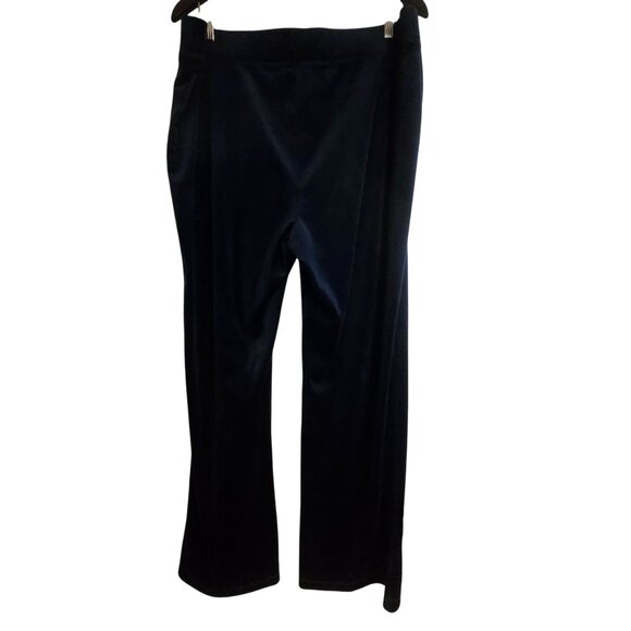 Juicy Couture Women’s Velour Pants Navy XXL Athleisure Quiet Luxury Athflow - Picture 3 of 12
